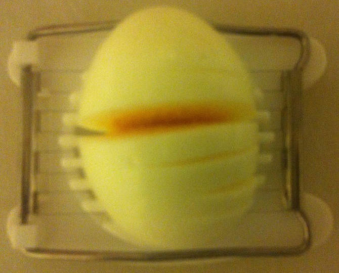 איך מכינים ביצה קשה - לאחר חיתוך